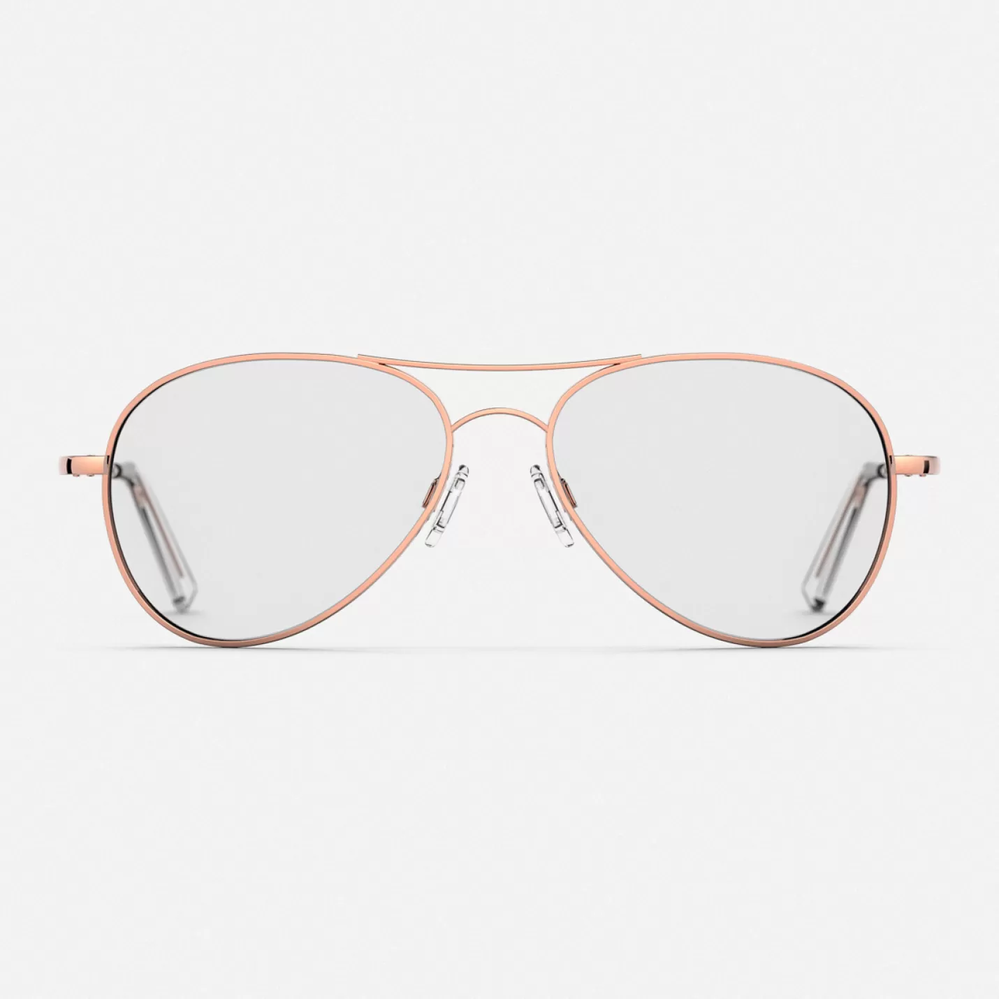 Randolph Engineering Amelia - 22k Rose Gold & Clear - Prescription Eyewear | Women Women’s Sunglasses | Clear Prescription Eyewear