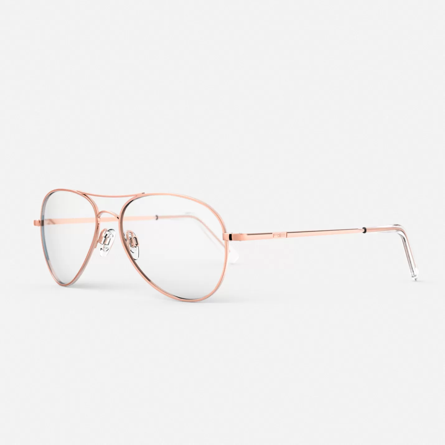 Randolph Engineering Amelia - 22k Rose Gold & Clear - Prescription Eyewear | Women Women’s Sunglasses | Clear Prescription Eyewear