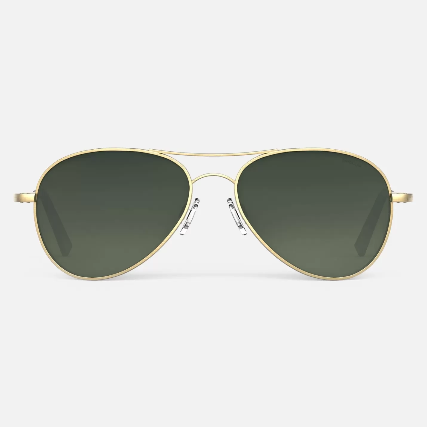 Randolph Engineering Amelia - 23k Satin Gold & Evergreen | Women Women’s Sunglasses | Shop By Size