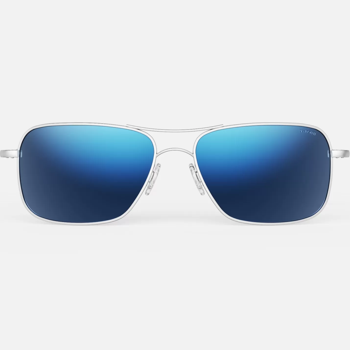 Randolph Engineering Archer - Matte Chrome & Atlantic Blue | Women Men’s Sunglasses | Women’s Sunglasses