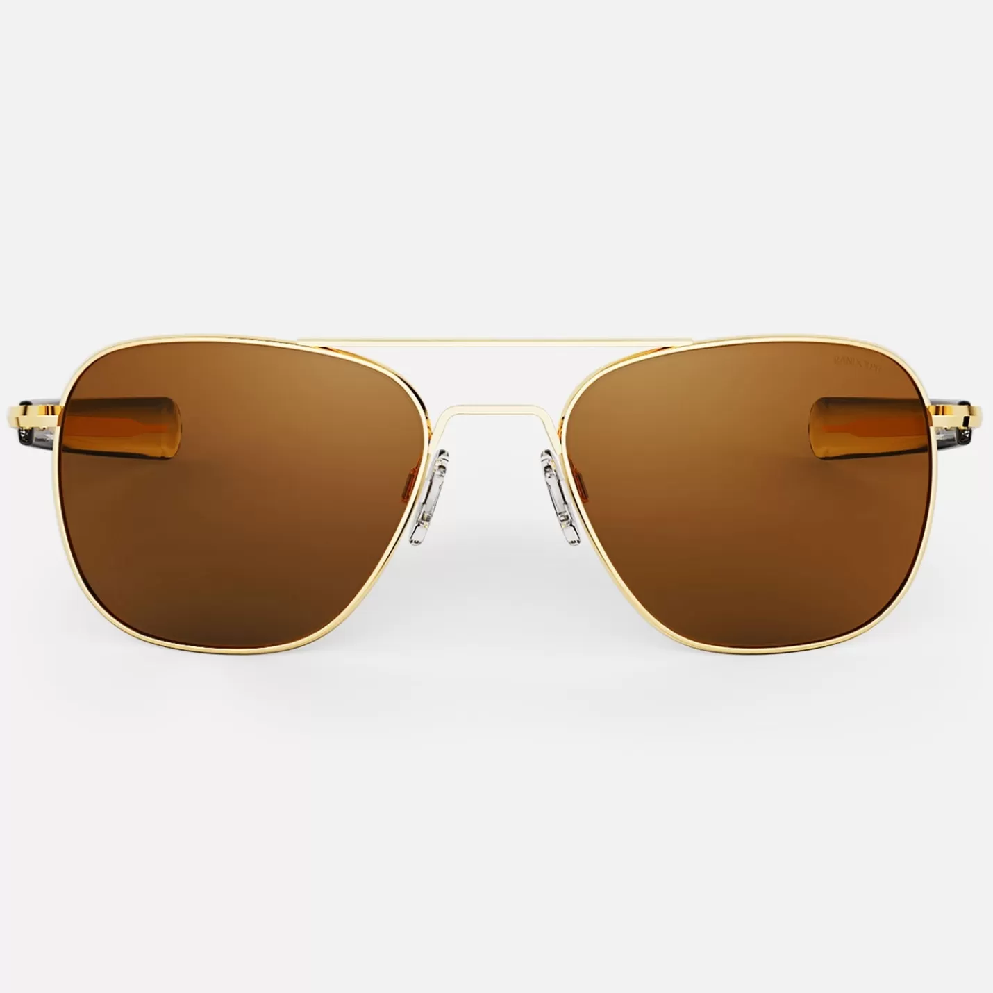 Randolph Engineering Aviator - 23k Gold & American Tan - Prescription Sunglasses | Aviator | Shop By Size