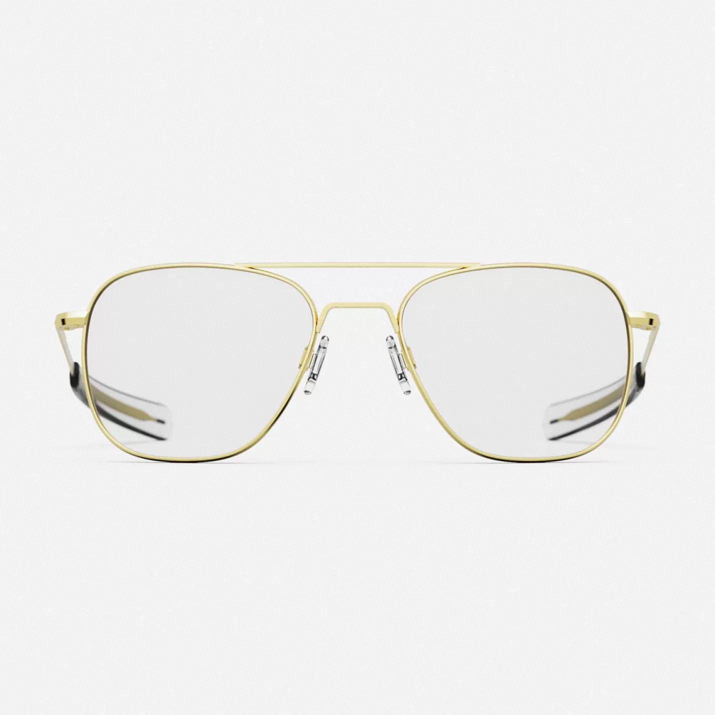 Randolph Engineering Aviator - 23k Gold & Clear - Prescription Eyewear | Women Aviator | Men’s Sunglasses