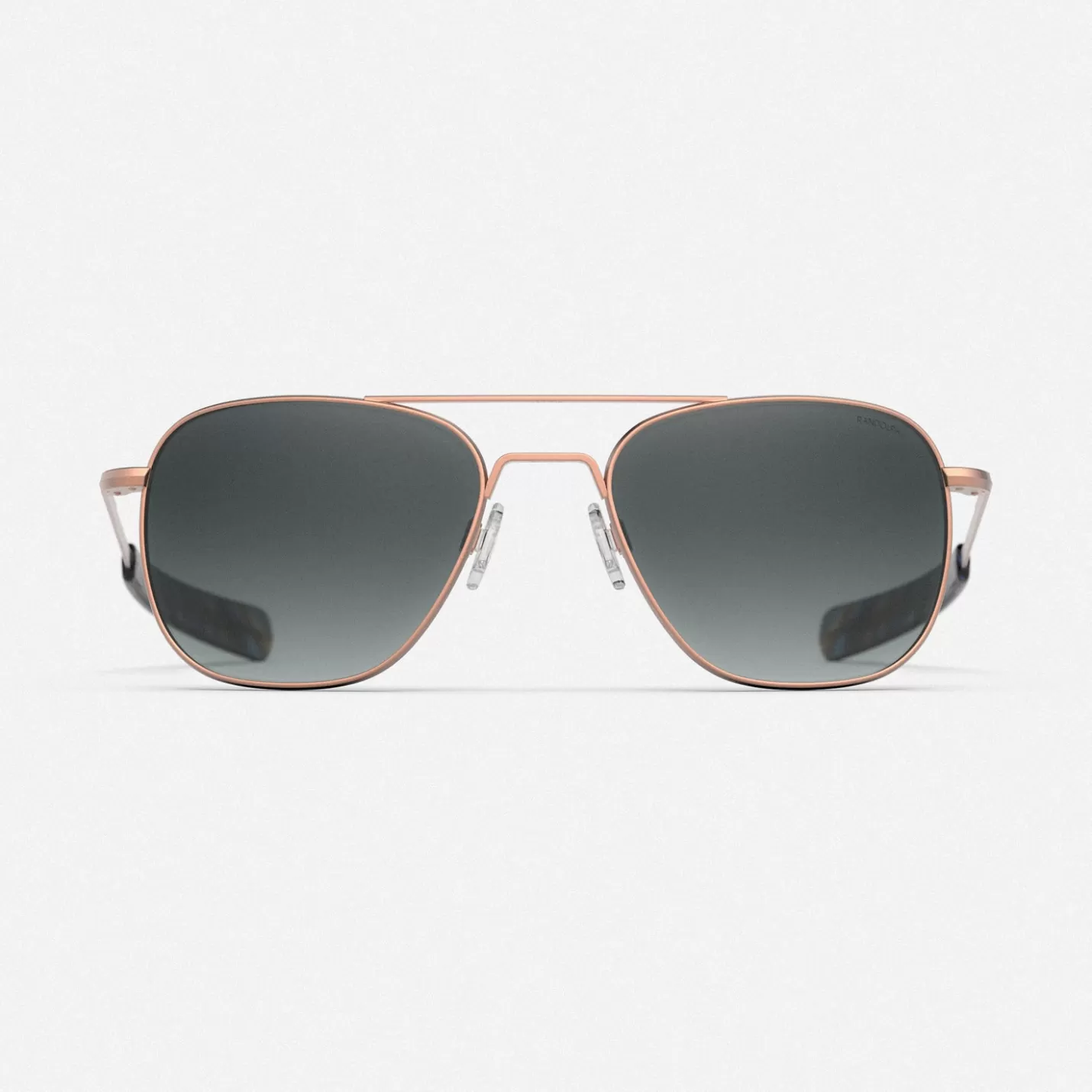 Randolph Engineering Aviator - 22k Satin Rose Gold & Slate | Women Aviator | Men’s Sunglasses