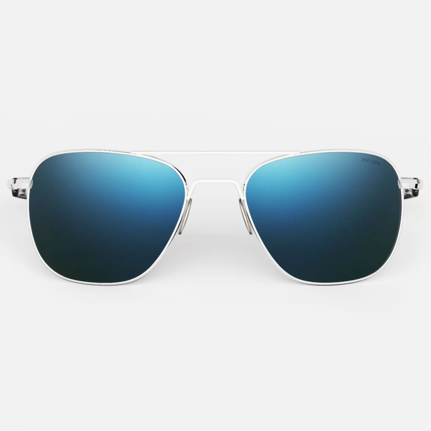 Randolph Engineering Aviator - 23k White Gold & Cobalt | Women Aviator | Men’s Sunglasses