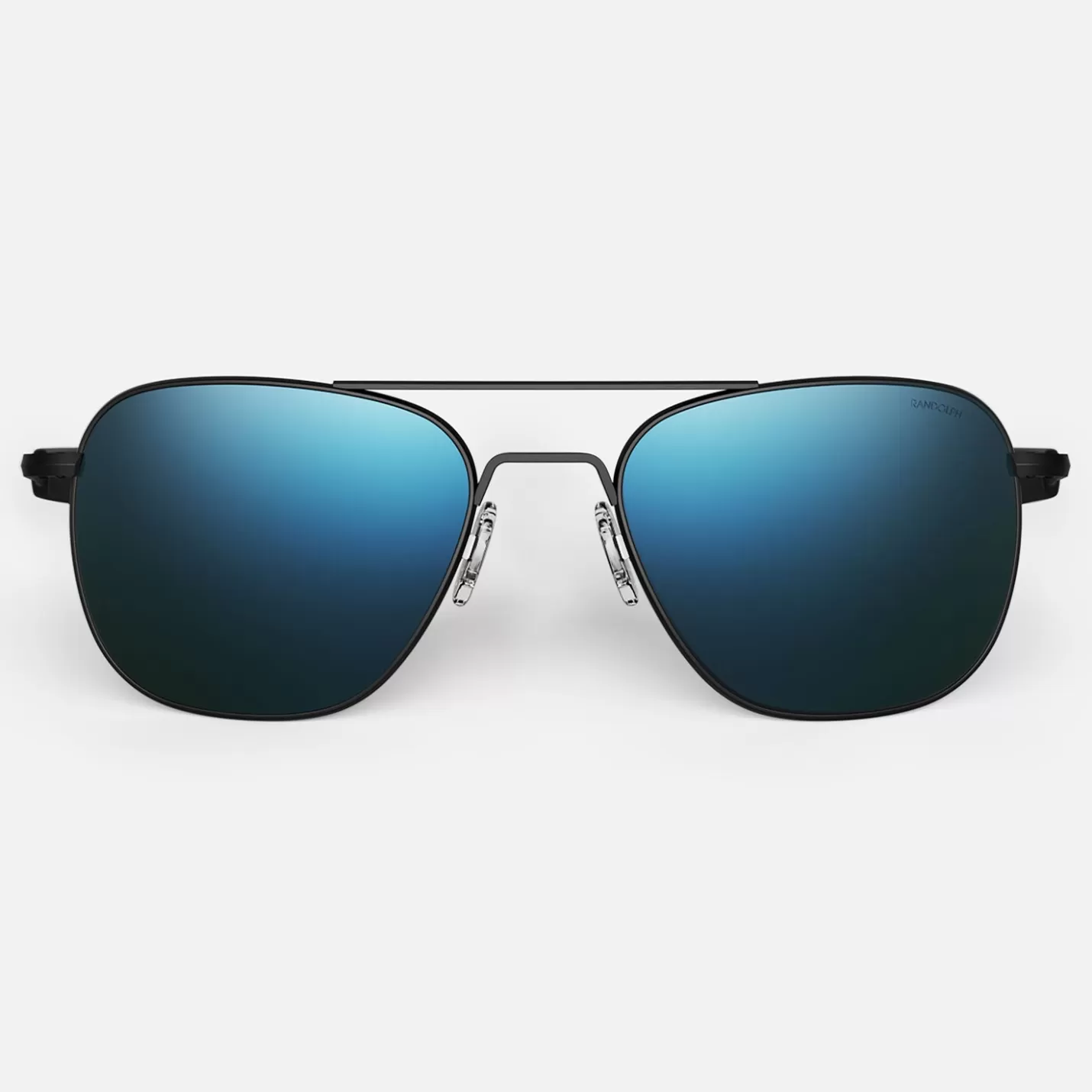 Randolph Engineering Aviator - Matte Black & Cobalt - Prescription Sunglasses | Aviator | Shop By Size