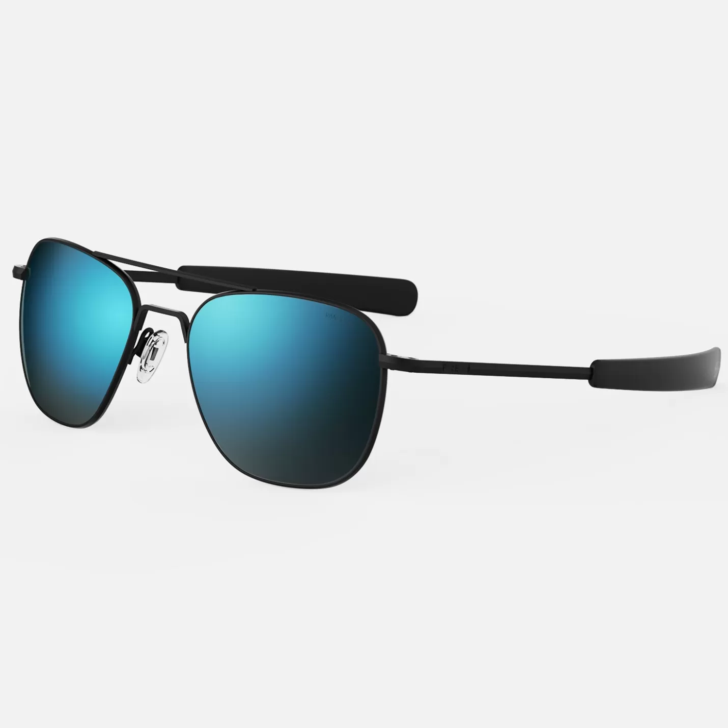 Randolph Engineering Aviator - Matte Black & Cobalt - Prescription Sunglasses | Aviator | Shop By Size