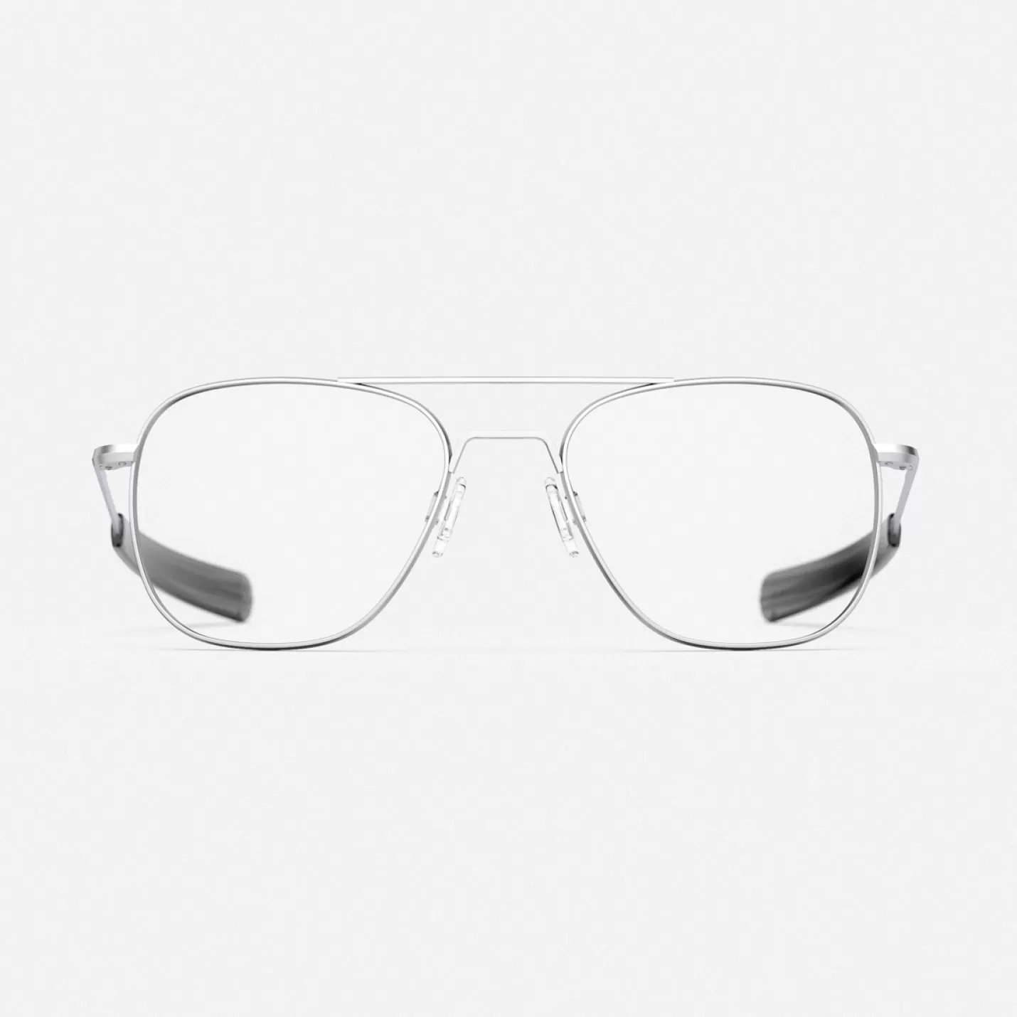 Randolph Engineering Aviator - Matte Chrome & Clear - Prescription Eyewear | Women Aviator | Men’s Sunglasses