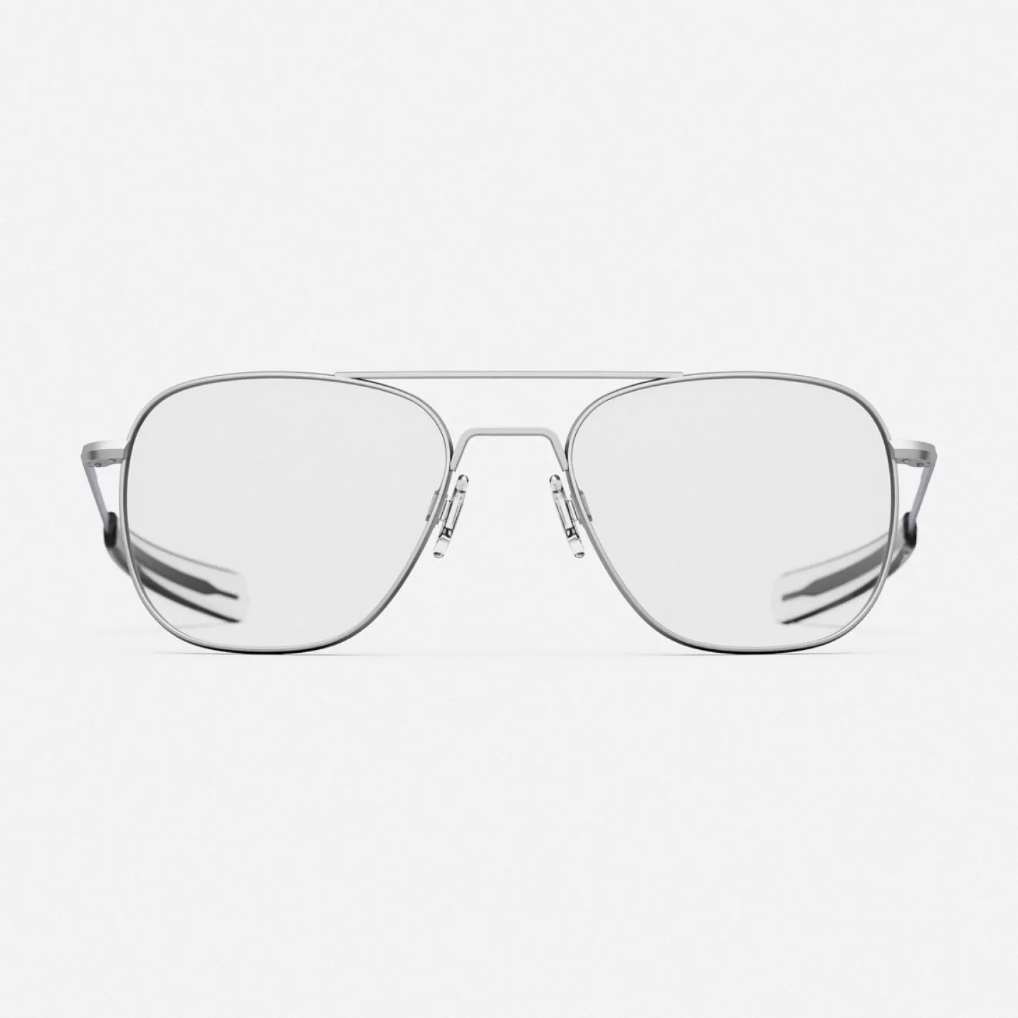 Randolph Engineering Aviator - Matte Chrome & Clear - Prescription Eyewear | Women Aviator | Men’s Sunglasses