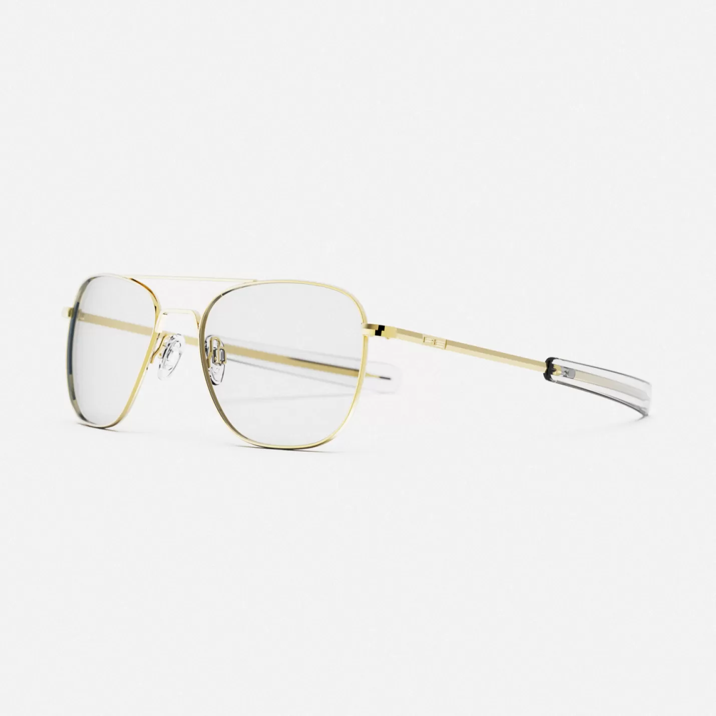 Randolph Engineering Aviator - Military Special Edition - 23k Gold & Clear - Prescription Eyewear | Women Aviator | Men’s Sunglasses