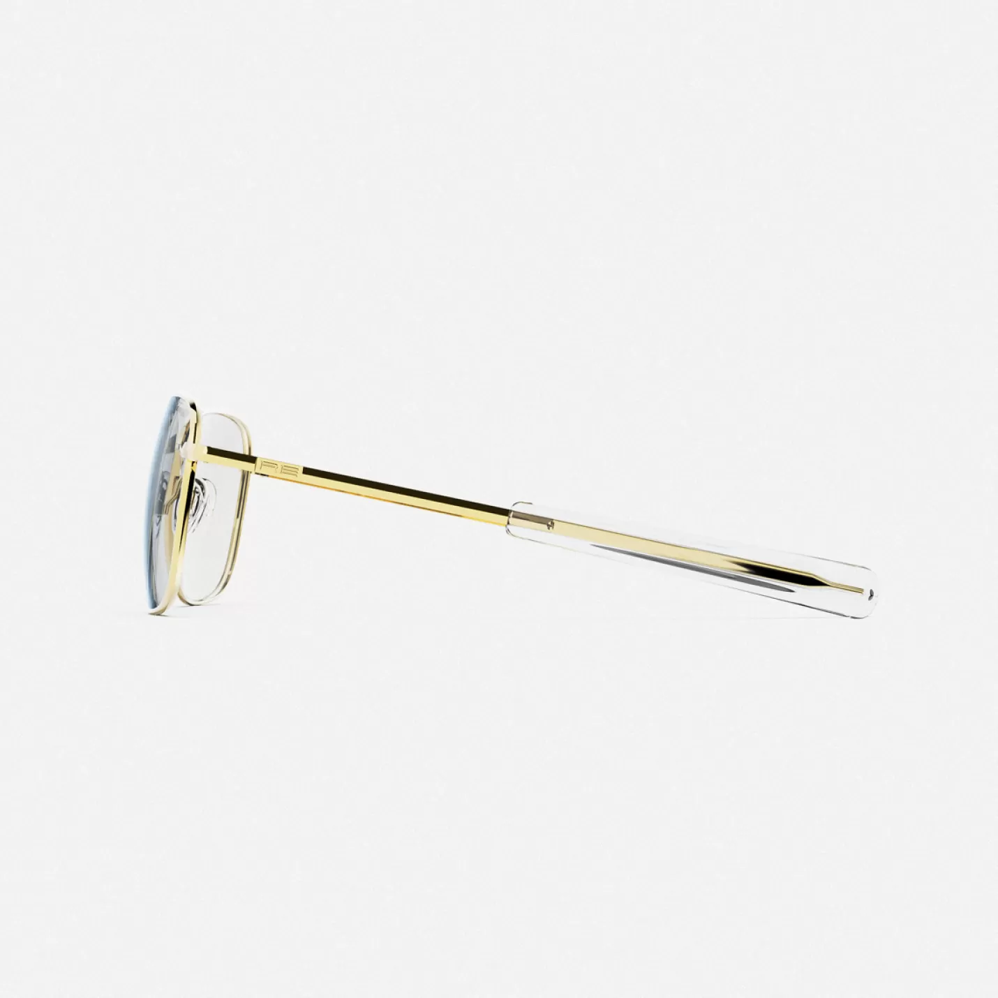 Randolph Engineering Aviator - Military Special Edition - 23k Gold & Clear - Prescription Eyewear | Women Aviator | Men’s Sunglasses