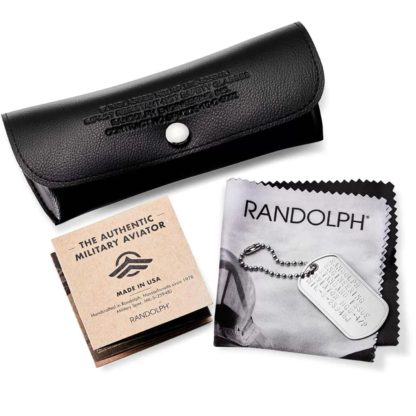 Randolph Engineering Aviator - Military Special Edition - Matte Black & Clear - Prescription Eyewear | Women Aviator | Men’s Sunglasses