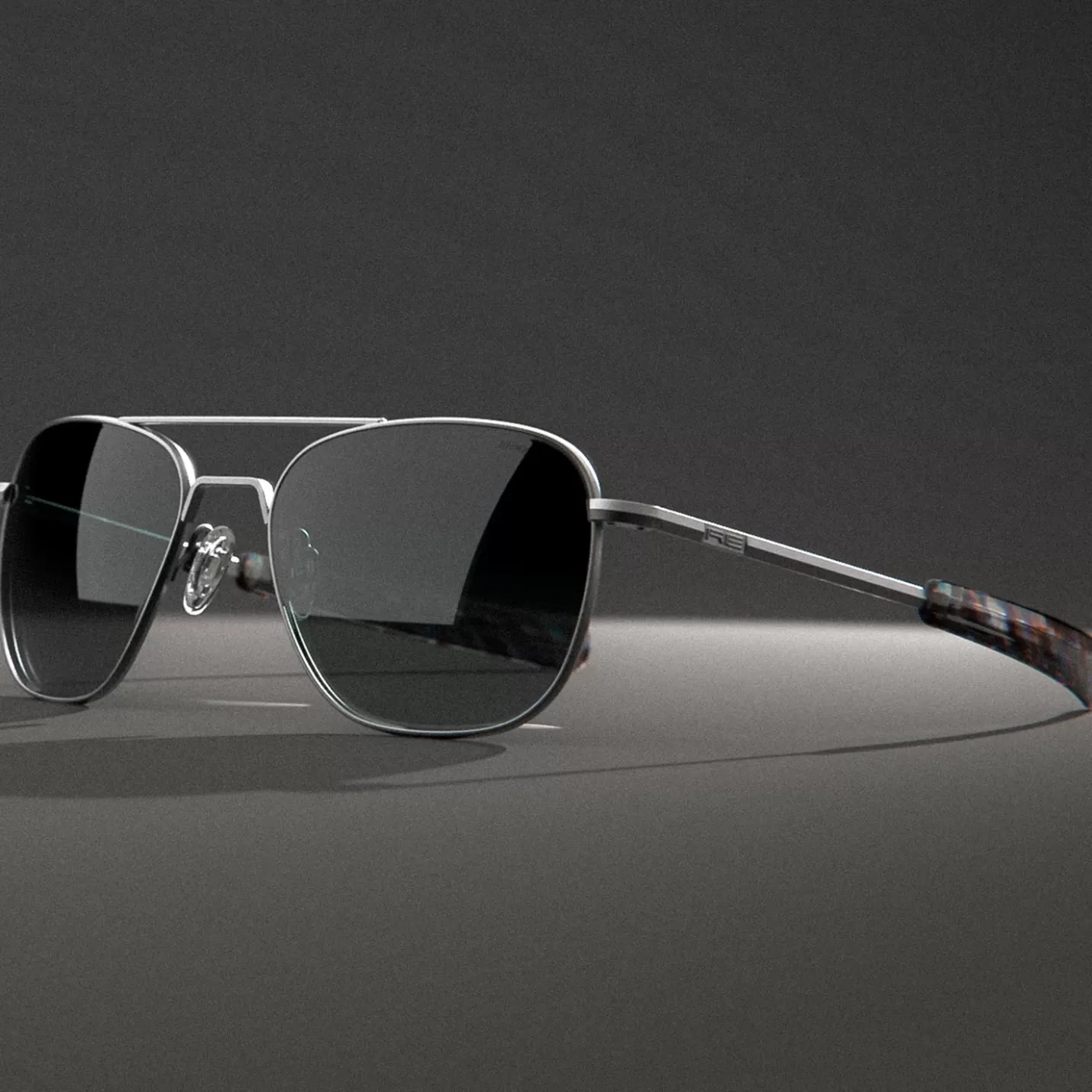 Randolph Engineering Aviator - Satin Gunmetal & Slate | Women Aviator | Men’s Sunglasses