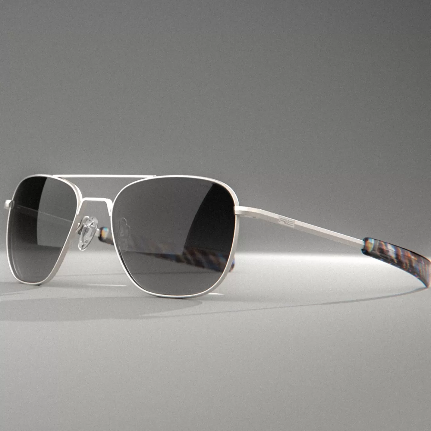 Randolph Engineering Aviator - Satin Silver & Coastal Gray | Women Aviator | Men’s Sunglasses