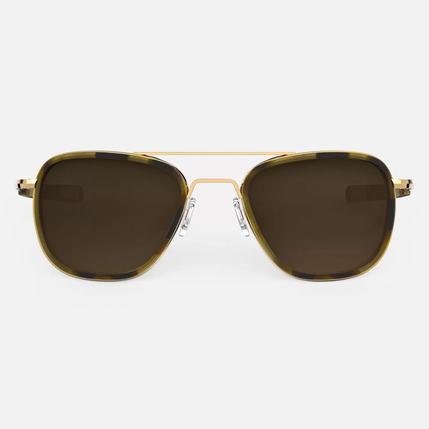 Randolph Engineering Aviator Fusion - 23k Gold & Dark Caramel Tortoise Inlay & Cape Sand | Women Aviator | Men’s Sunglasses