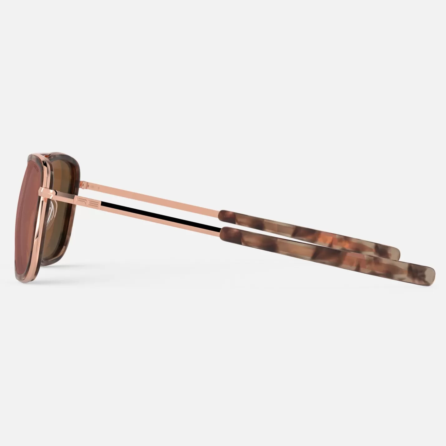 Randolph Engineering Aviator Fusion - 22k Rose Gold & Rose Tortoise Inlay & Rose Gold | Women Aviator | Men’s Sunglasses