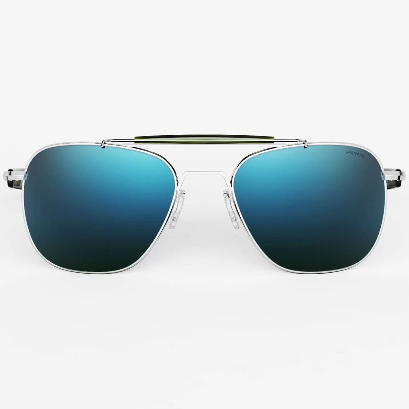 Randolph Engineering Aviator II - Bright Chrome & Cobalt | Women Aviator | Men’s Sunglasses