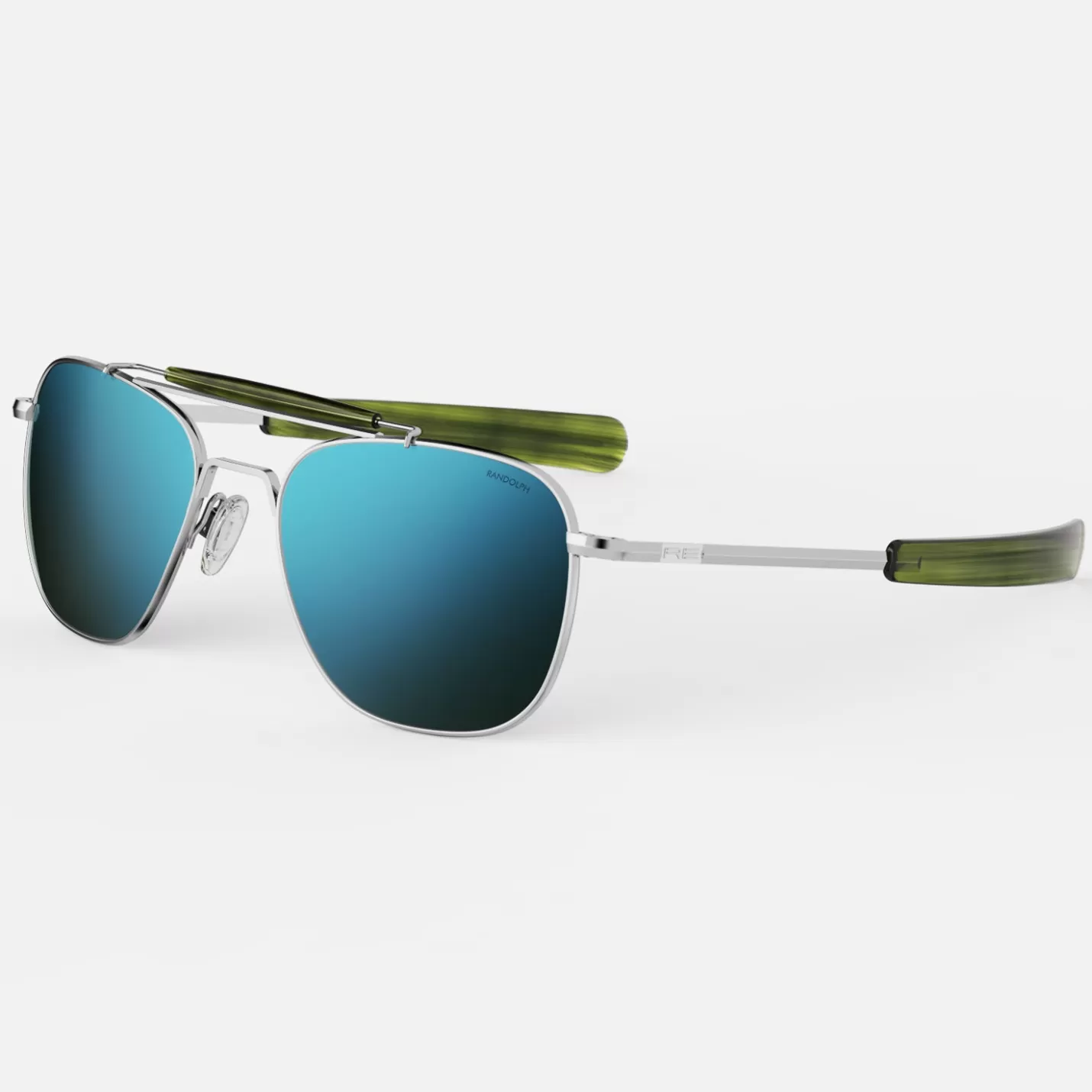 Randolph Engineering Aviator II - Bright Chrome & Cobalt | Women Aviator | Men’s Sunglasses