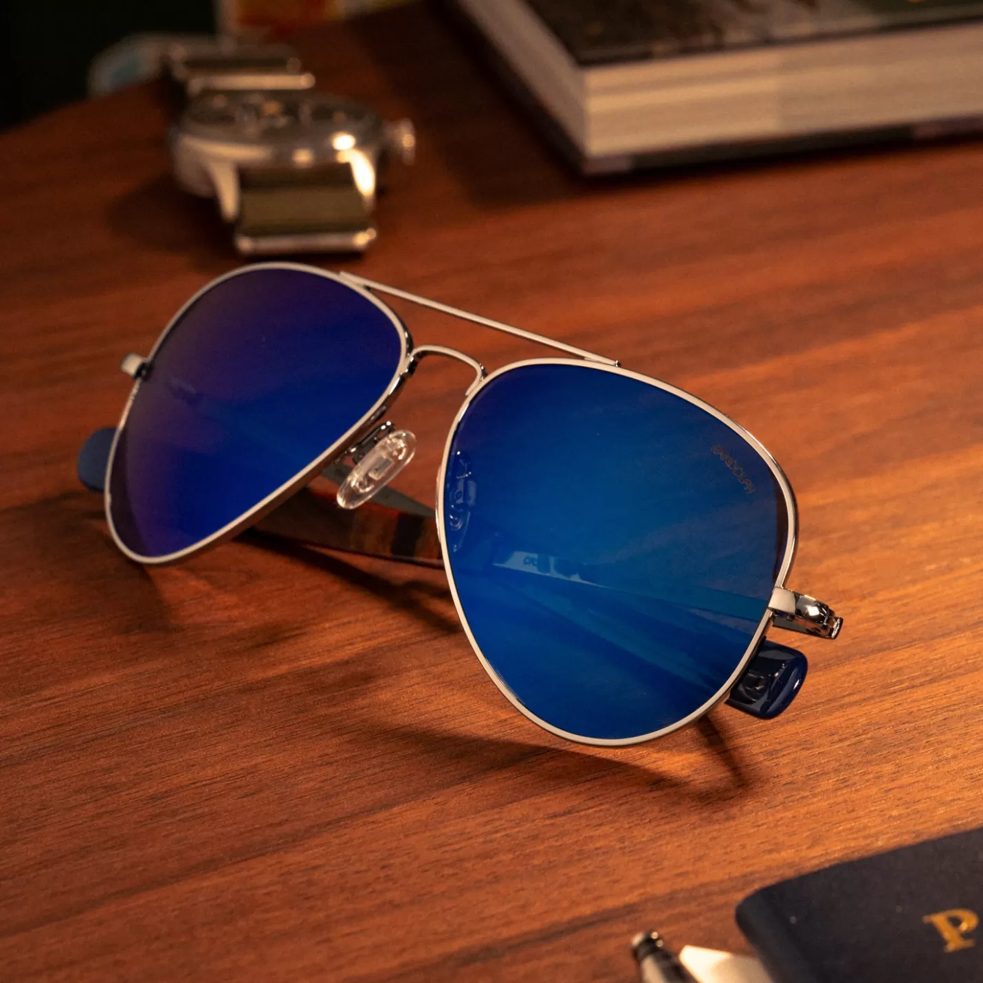 Randolph Engineering Concorde - Gunmetal & Atlantic Blue | Women Concorde | Men’s Sunglasses