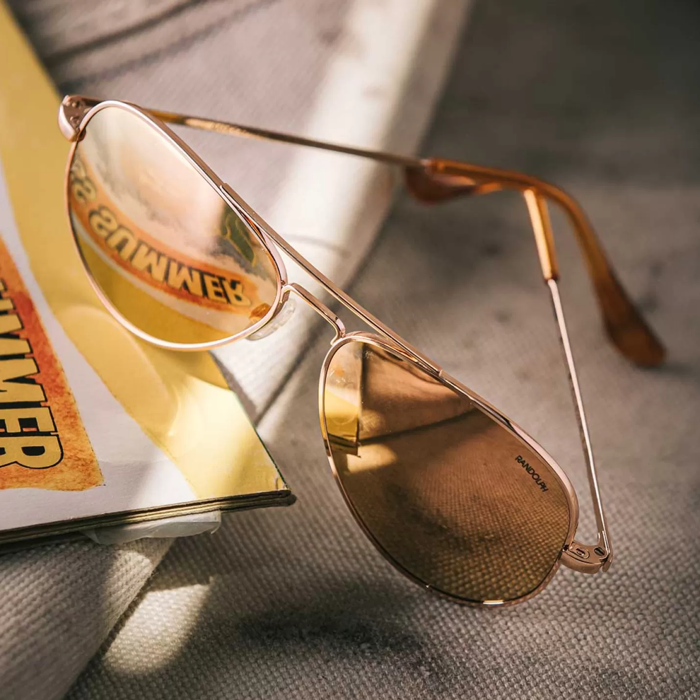 Randolph Engineering Concorde - 22k Rose Gold & Rose Gold - Prescription Sunglasses | Concorde | Shop By Size