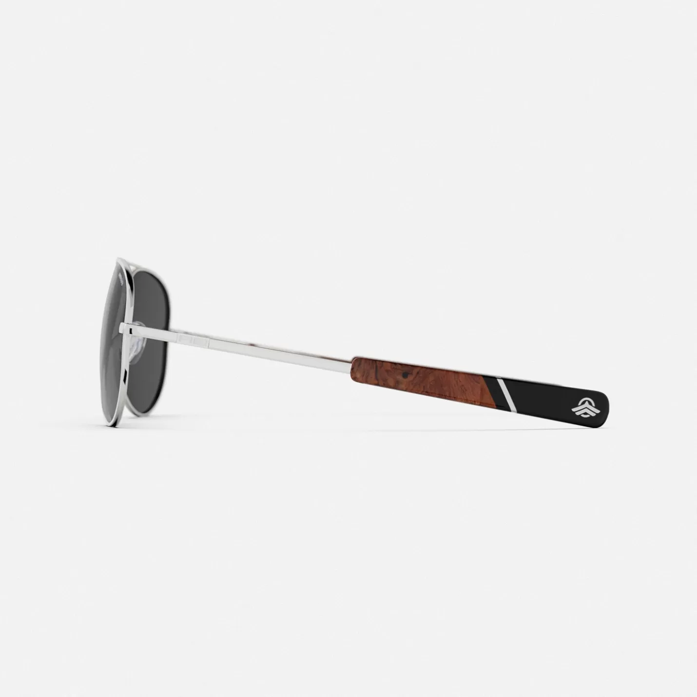 Randolph Engineering Concorde - 23k White Gold & American Gray - Prescription Sunglasses | Concorde | Shop By Size