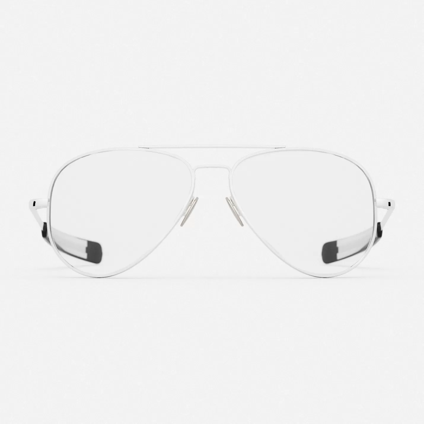 Randolph Engineering Concorde - 23k White Gold & Clear - Prescription Eyewear | Women Concorde | Men’s Sunglasses