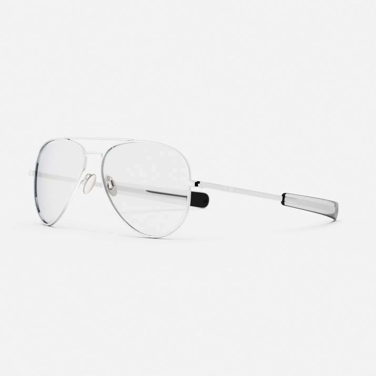 Randolph Engineering Concorde - 23k White Gold & Clear - Prescription Eyewear | Women Concorde | Men’s Sunglasses