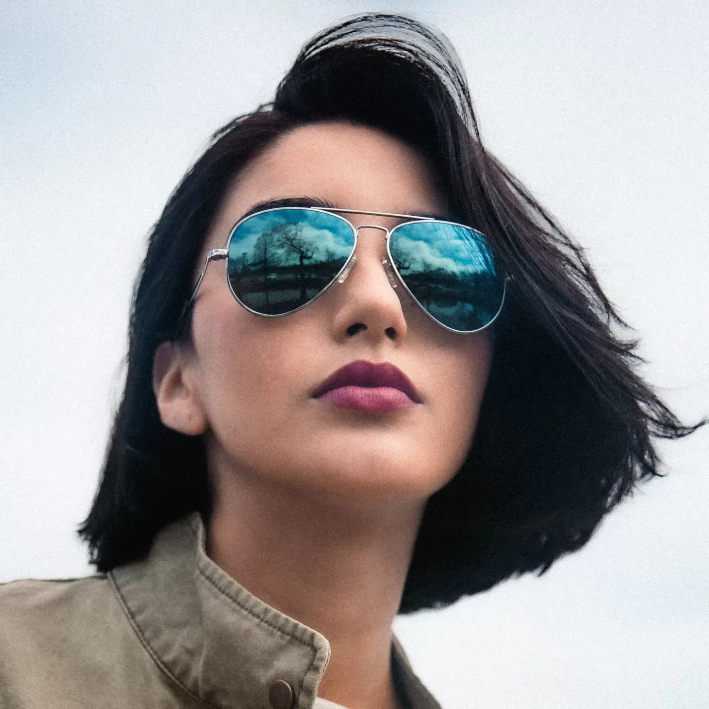 Randolph Engineering Concorde - 23k White Gold & Cobalt - Prescription Sunglasses | Concorde | Shop By Size