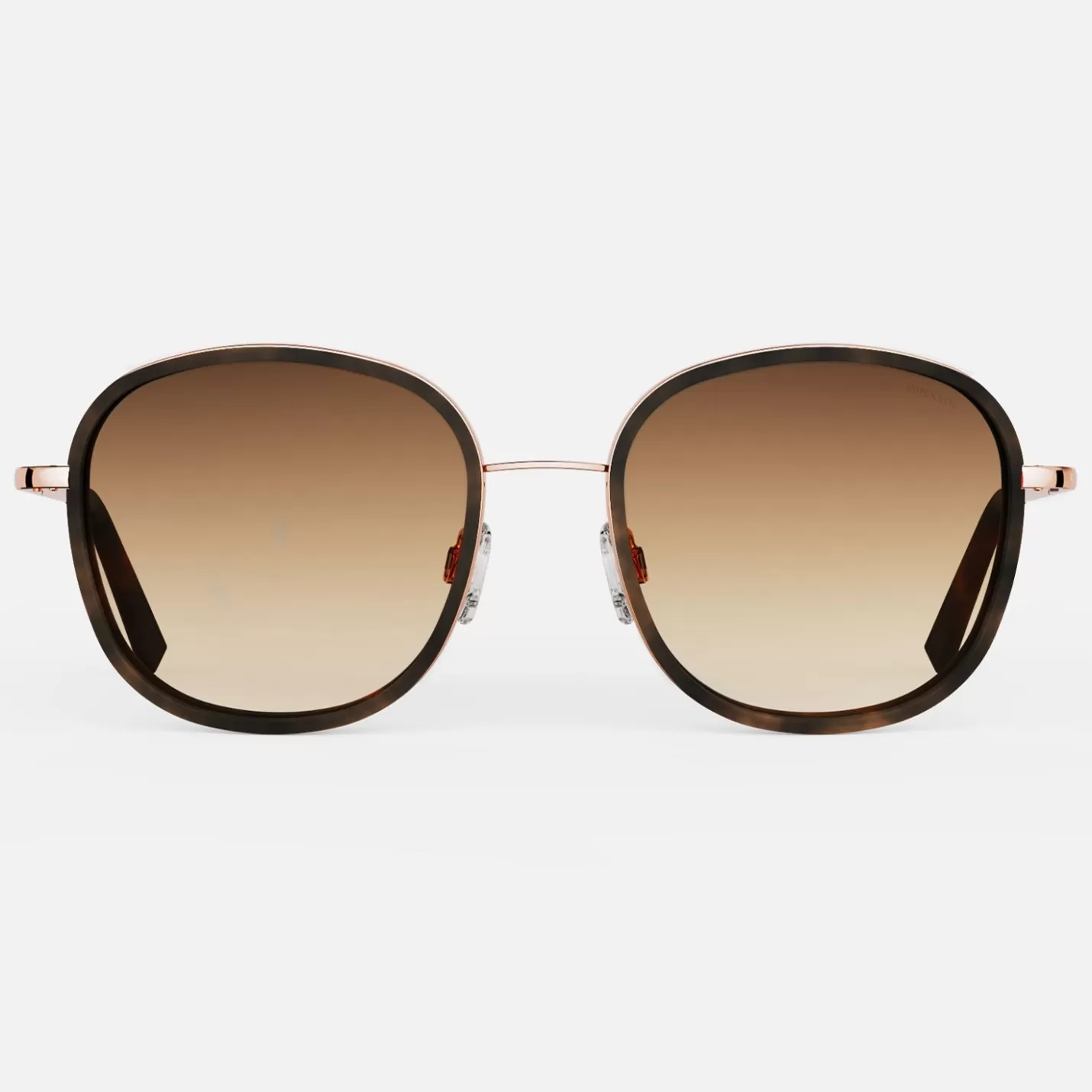 Randolph Engineering Elinor Fusion - 22k Rose Gold & Dark Chocolate Tortoise Inlay & Cape Sand | Women Women’s Sunglasses | Non-polarized Sunglasses