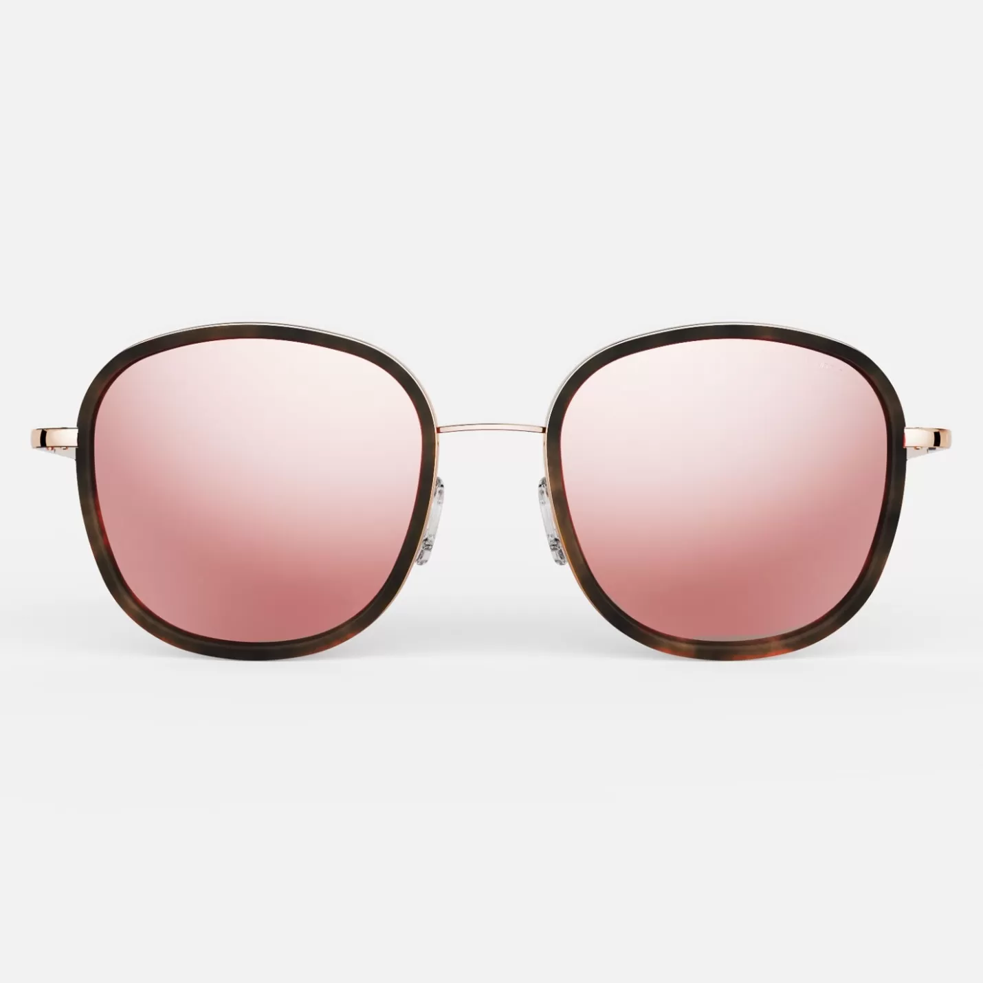 Randolph Engineering Elinor Fusion - 22k Rose Gold & Dark Chocolate Tortoise Inlay & Rose Gold | Women Women’s Sunglasses | Shop By Size