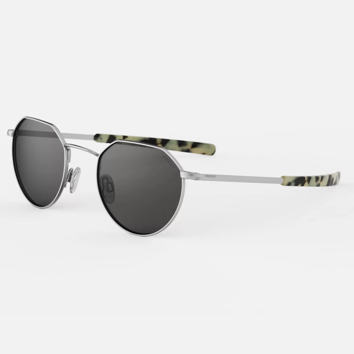 Randolph Engineering Hamilton - Matte Chrome & American Gray | Women Men’s Sunglasses | Women’s Sunglasses