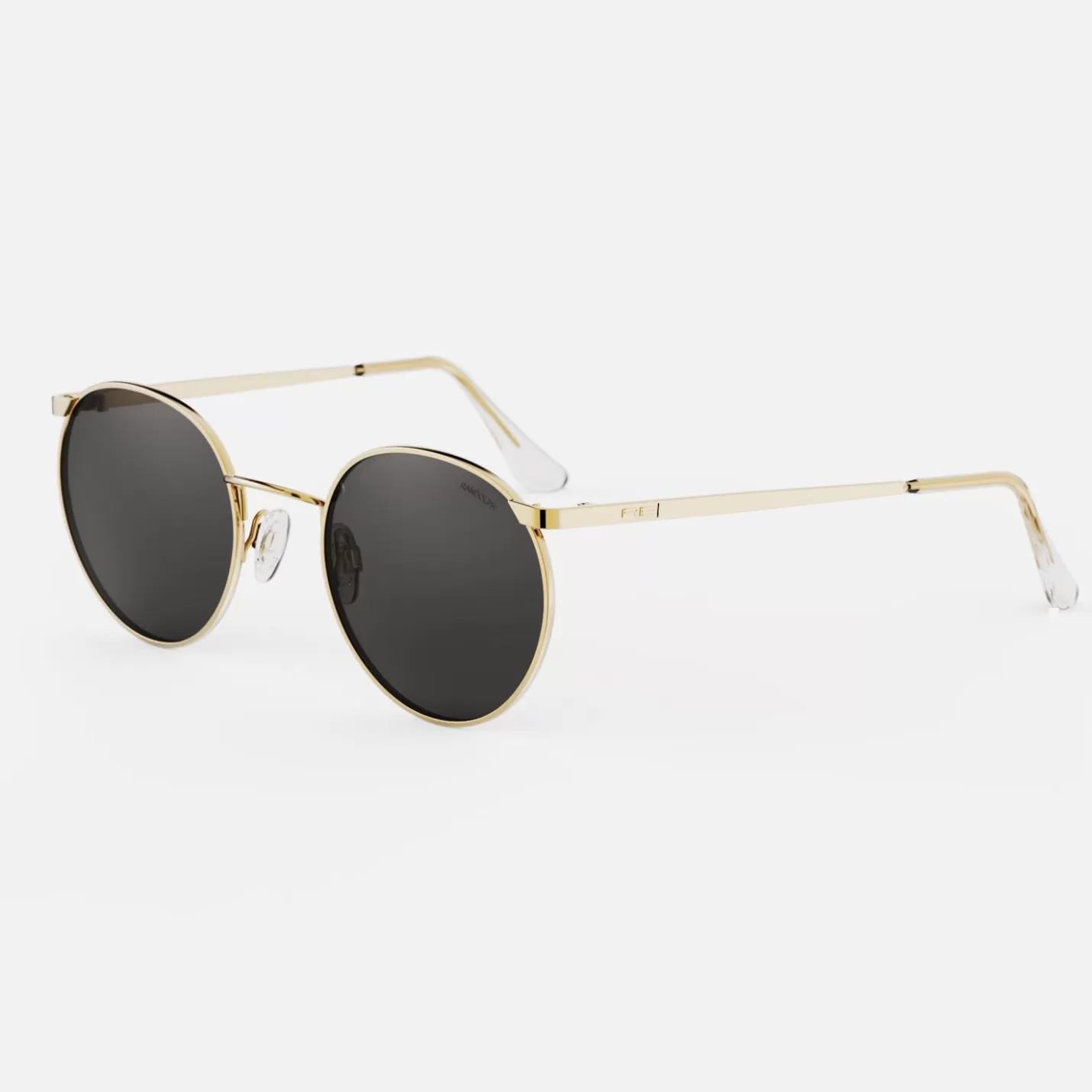 Randolph Engineering P3 - 23K Gold & American Gray - Prescription Sunglasses | Shop By Size