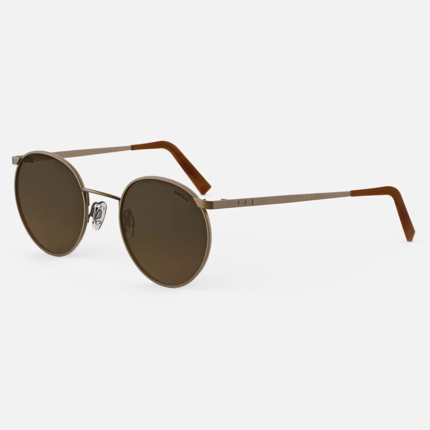 Randolph Engineering P3 - 22k Satin Chocolate Gold & Cape Sand | Women Men’s Sunglasses | Women’s Sunglasses