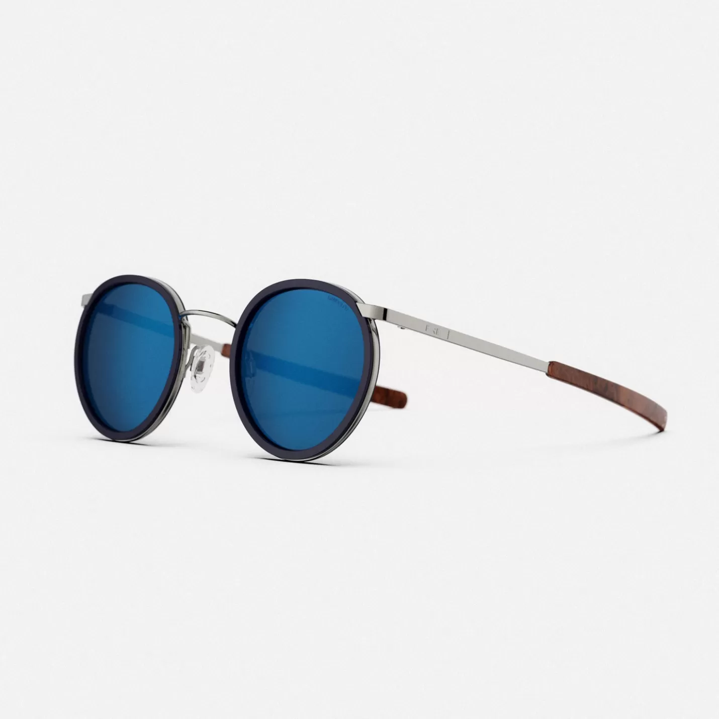 Randolph Engineering P3 Fusion & Gunmetal & Nautical Blue Inlay & Atlantic Blue - Prescription Sunglasses | Shop By Size