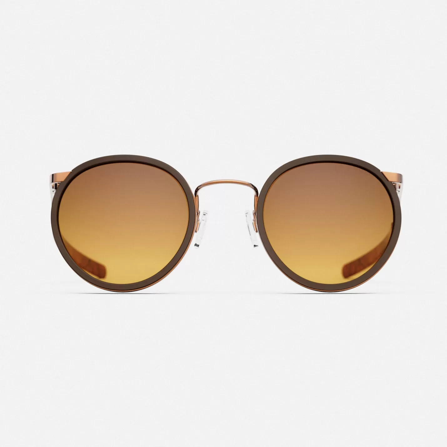 Randolph Engineering P3 Fusion - 22k Chocolate Gold & Sierra Inlay & Cape Sand - Prescription Sunglasses | Shop By Size