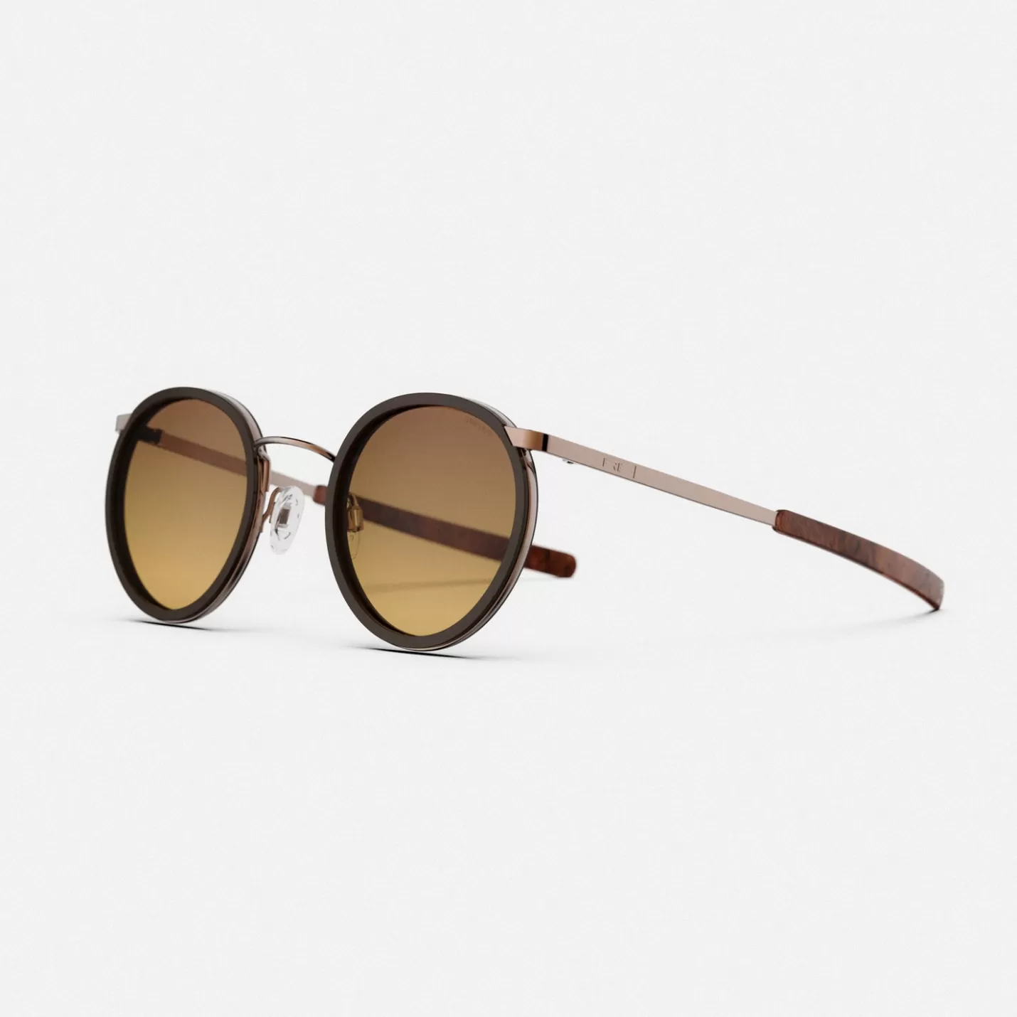Randolph Engineering P3 Fusion - 22k Chocolate Gold & Sierra Inlay & Cape Sand - Prescription Sunglasses | Shop By Size