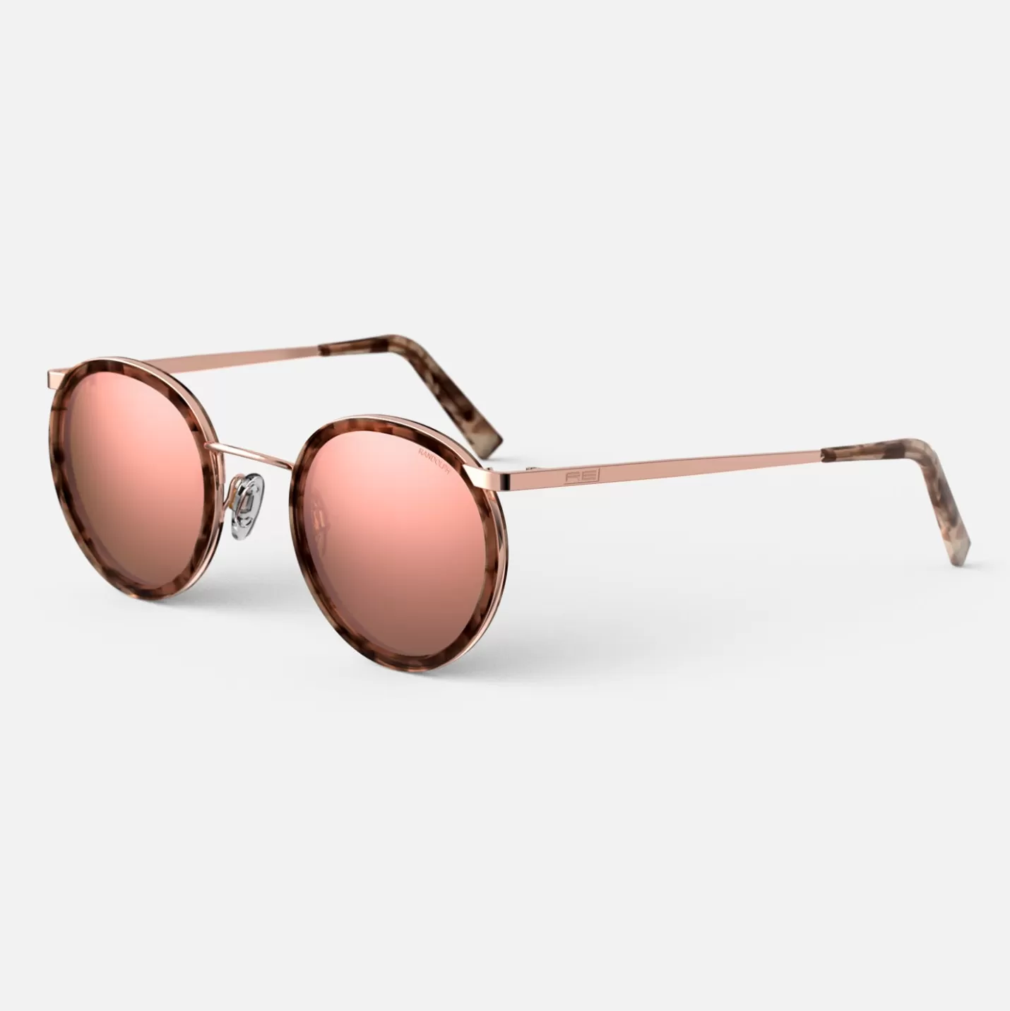 Randolph Engineering P3 Fusion - 22k Rose Gold & Rose Tortoise Inlay & Rose Gold | Women Men’s Sunglasses | Women’s Sunglasses