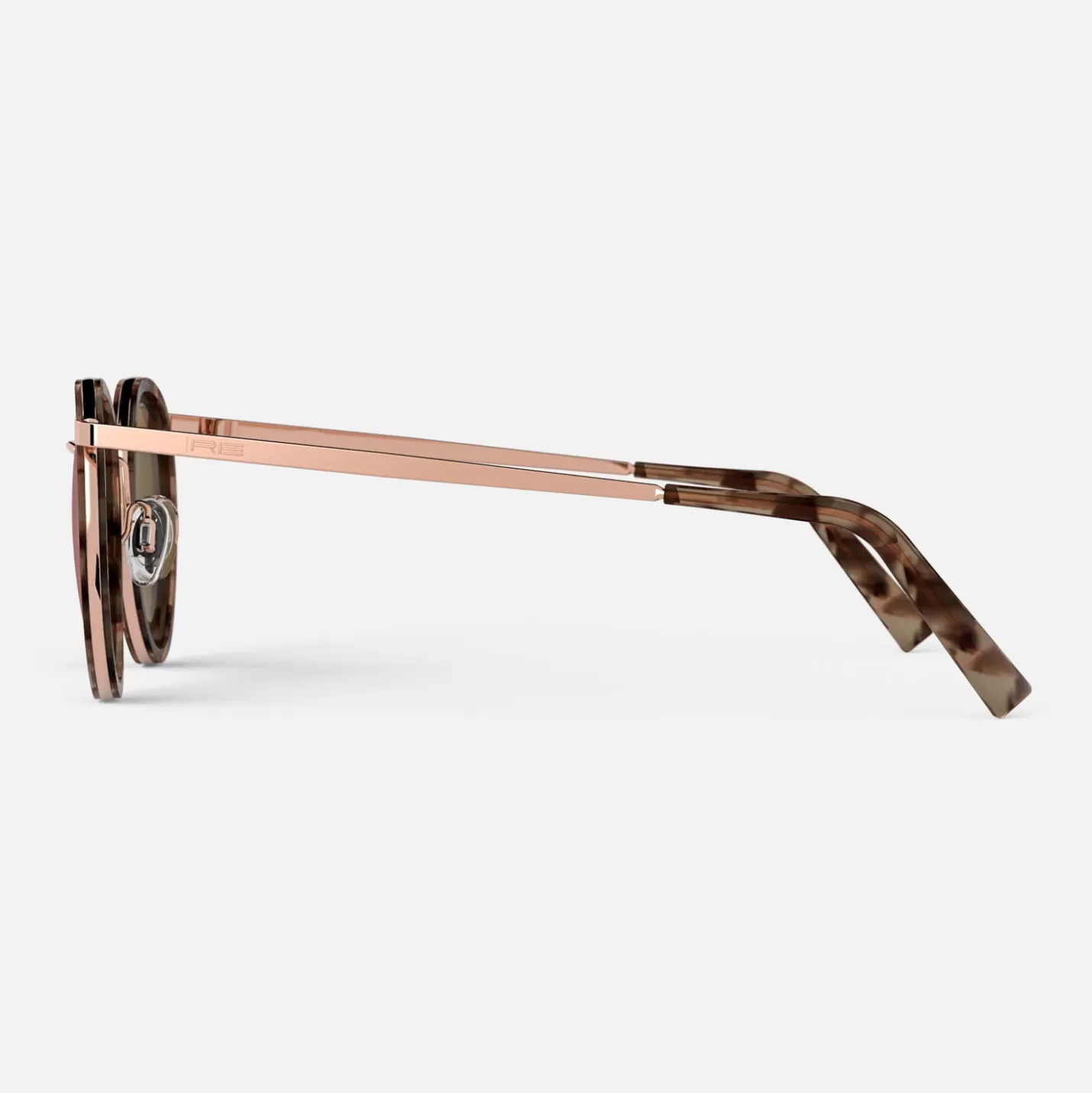 Randolph Engineering P3 Fusion - 22k Rose Gold & Rose Tortoise Inlay & Rose Gold | Women Men’s Sunglasses | Women’s Sunglasses